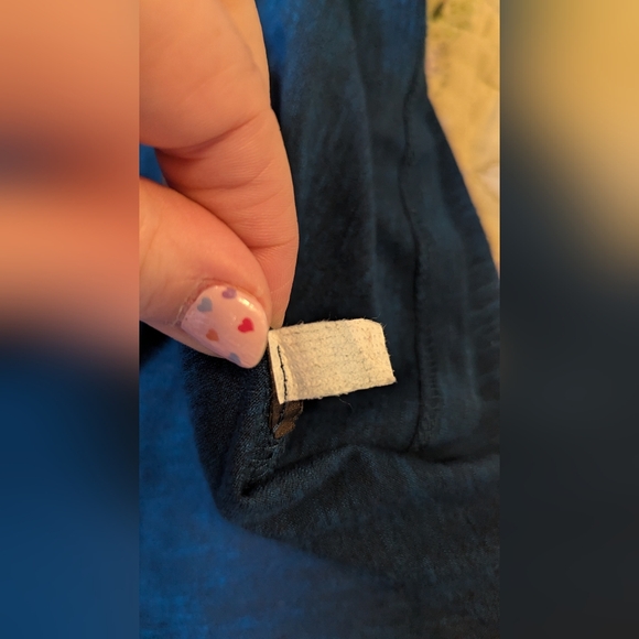 Knox Rose Dark Teal Gold Studded Embellished V-neck Tank Top Sleeveless XL - Picture 9 of 13